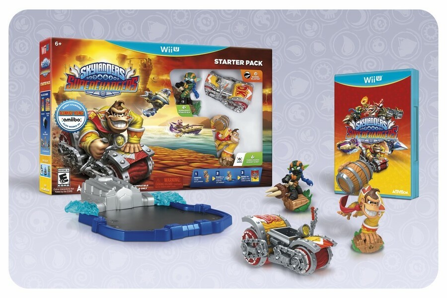 Wii Skylanders Super Chargers Starter Pack Contents (Copy)