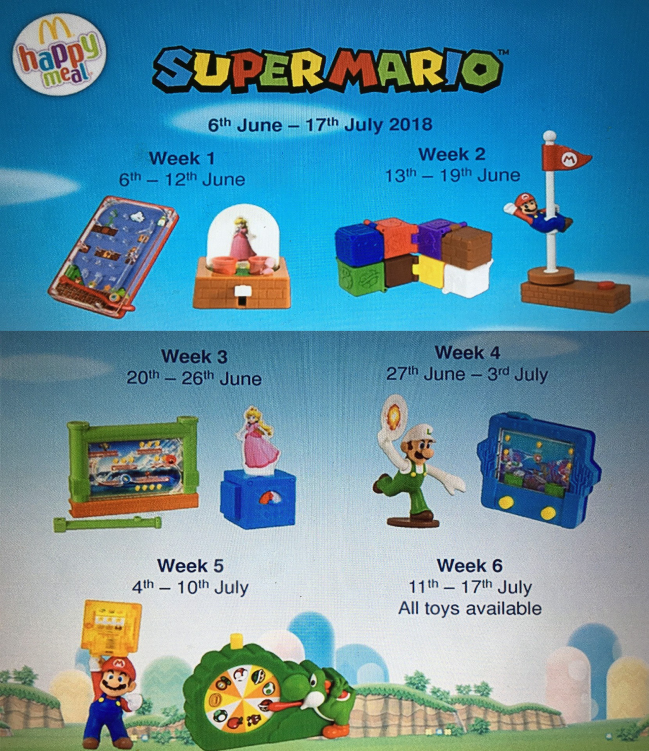 Super Mario Happy Meal Toys Coming