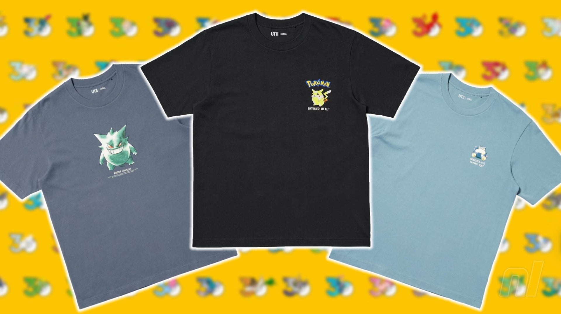 Uniqlo Unveils New Pokémon 30th Anniversary Collection with Graphic Tees Featuring Iconic Gen 1 Art - Nintendo News Article