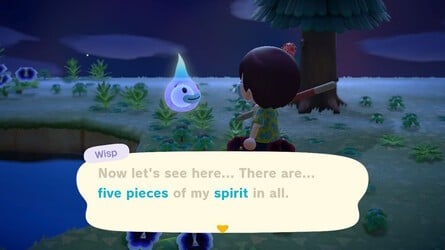 Wisp Five Spirit Pieces Animal Crossing New Horizons