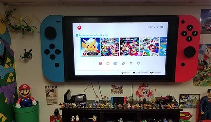 Fan Turns 65-Inch TV Into A Giant Nintendo Switch