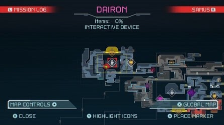 Metroid Dread Dairon Map