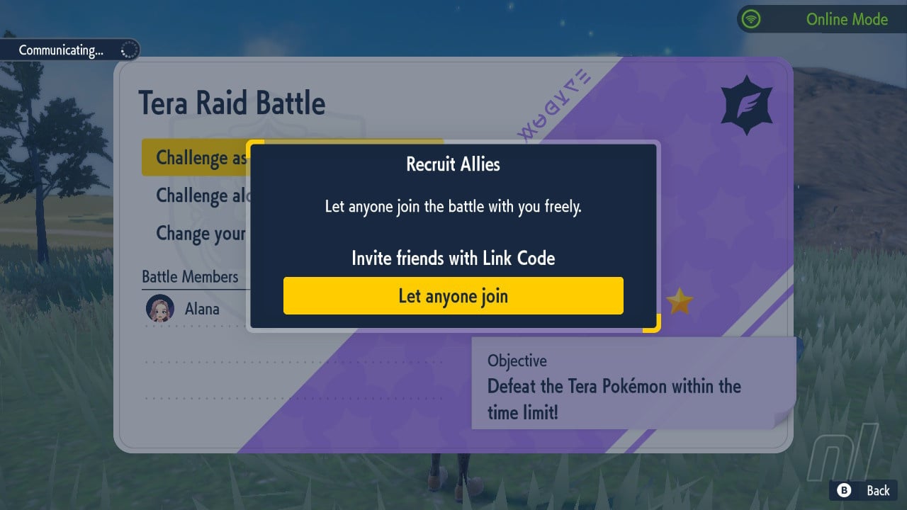 Pokemon Scarlet and Violet, Tera Raid Battle Codes Search Board