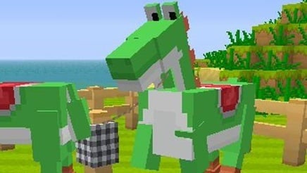 Yoshi Horse Skin Discovered in Minecraft Wii U Super Mario Mash-Up Pack Data