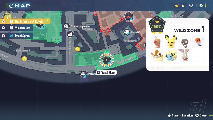 Wild Zone 1 Pokémon Legends: Z-A