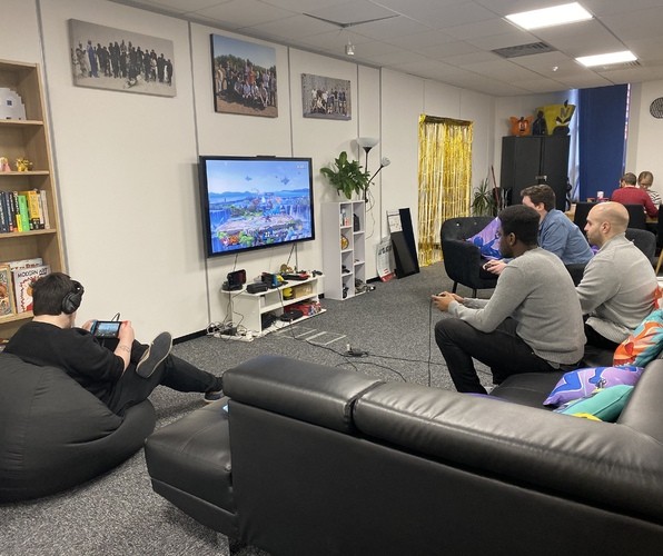 The Kwalee team at work (and play). The studio is based in Leamington Spa, a town which also boasts Playground Games, Ubisoft Leamington and Supersonic Software