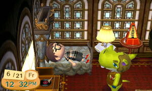 Enjoying a rest after sales success