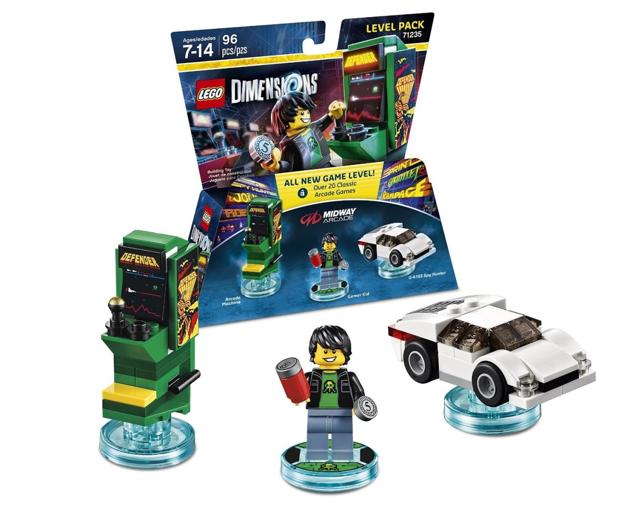 The Midway Arcade Level Pack for LEGO Dimensions Has Lots of Retro