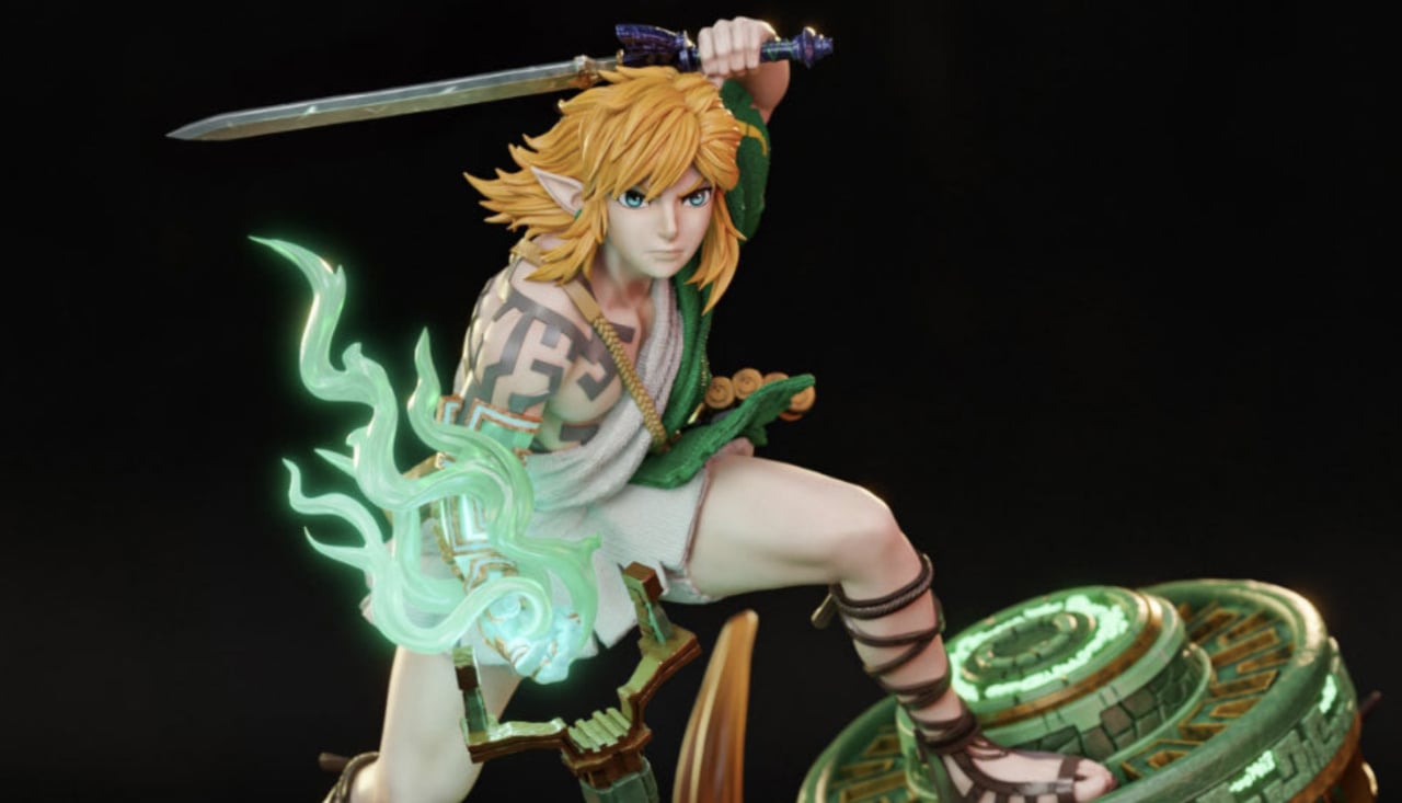 A Closer Look At The Zelda: Tears Of The Kingdom Statue From Nintendo Live  2022