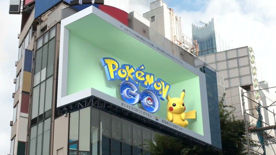 Pokémon GO Bergabung dengan Craze Billboard 3D Di Jepang
