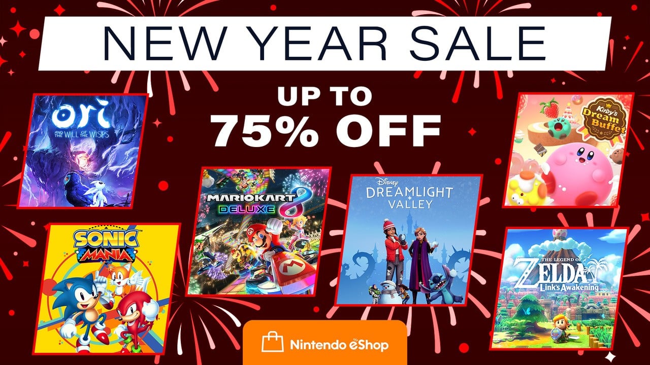 Switch New Year 2023 Game Sale Starts on North America eShop