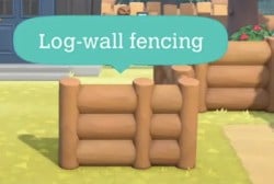 Log Wall Fencing