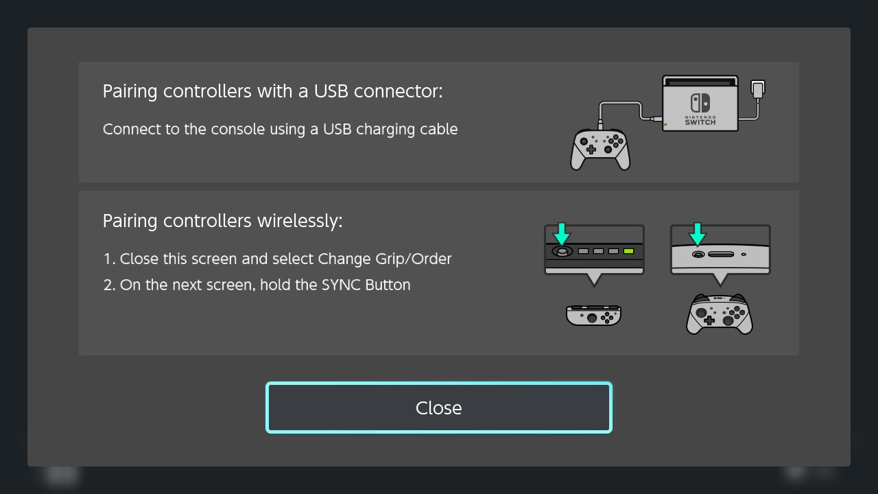 nintendo switch change grip order