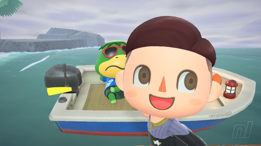 ACNH Kapp'n Photobomb