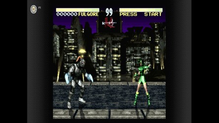 mClassic Retro - Mode 1 (Left), Mode 2 (Middle), and Mode 3 (right) - we were unable to hook up an old console for this test, so we've used Killer Instinct on the SNES NSO app, hence the more squished image