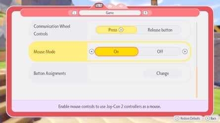 Pokémon Pokopia Mouse Controls Nintendo Switch 2 3