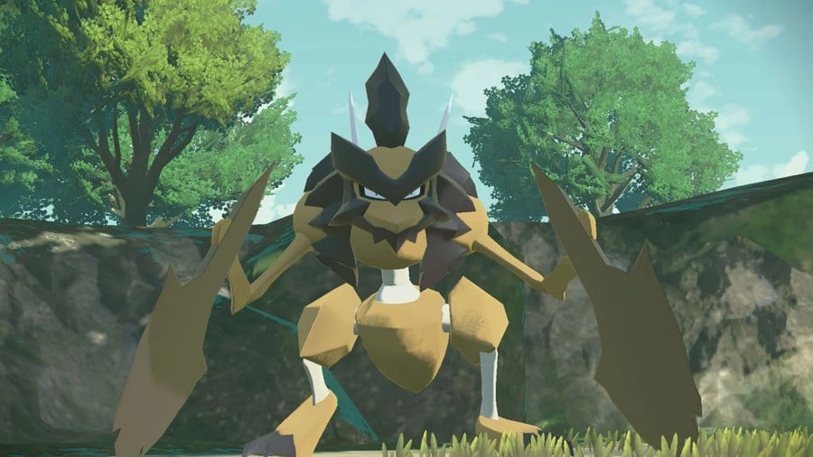 Expect a decent fight against Kleavor, a new Pokémon appearing in Legends: Arceus.