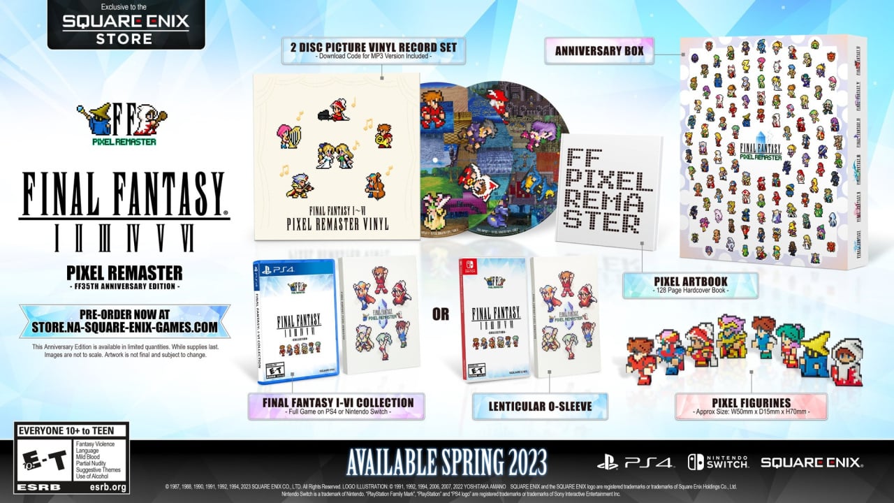 Final Fantasy Pixel Remaster Collection Launches On Switch Spring