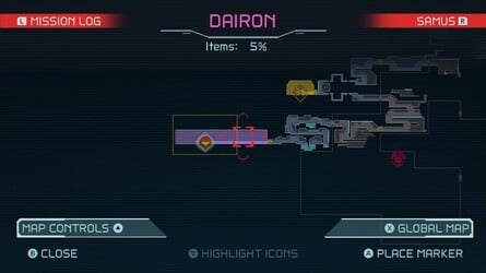 Metroid Dread Dairon Map