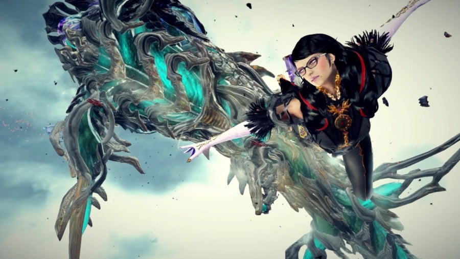 One of Bayonetta's favorite activities is sky diving! Who knew?!