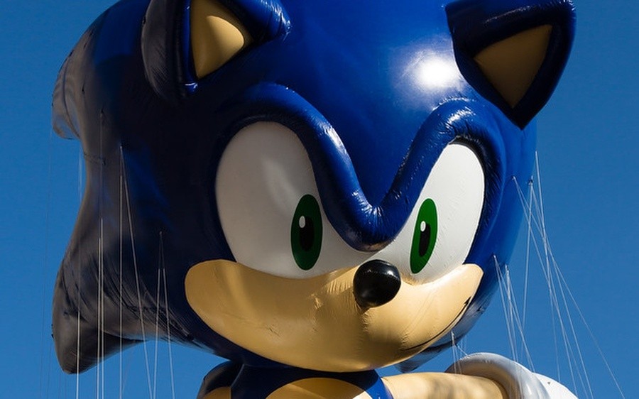Here's Sonic having a more successful time in the 2012 parade.
