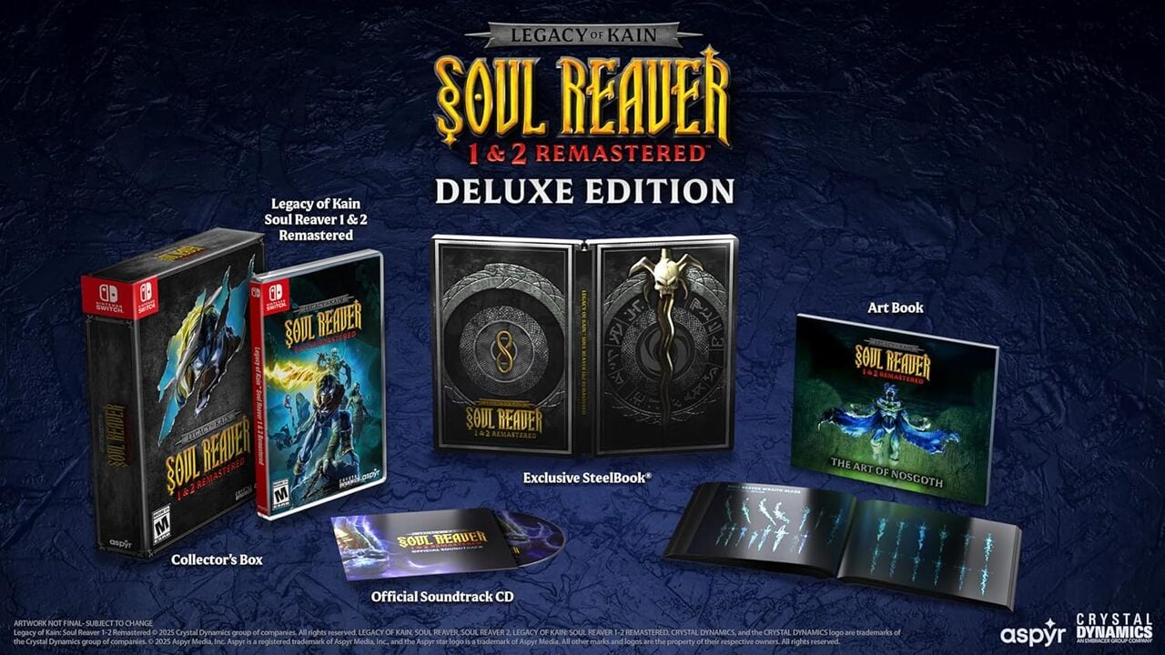 Kain的遺產：Soul Reaver 1＆2 Remastered正在獲得另一個物理開關釋放