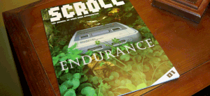 Scroll is also available in print form (image courtesy of Shamoozal.com)