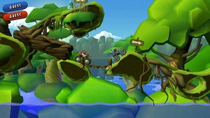 They're monster trucks! And they're jumping!