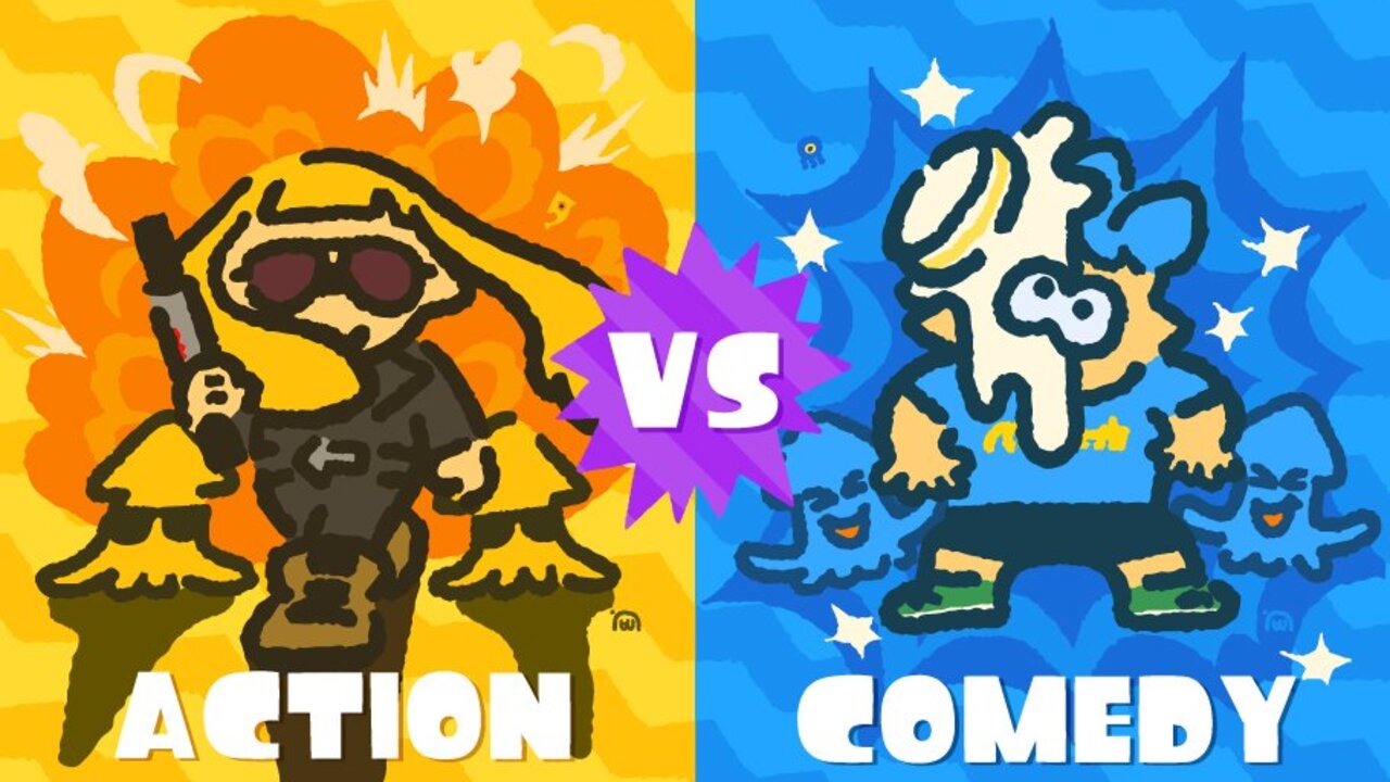 スプラトゥーン 2 来週のグローバル Splatfest でアクションとコメディが対決