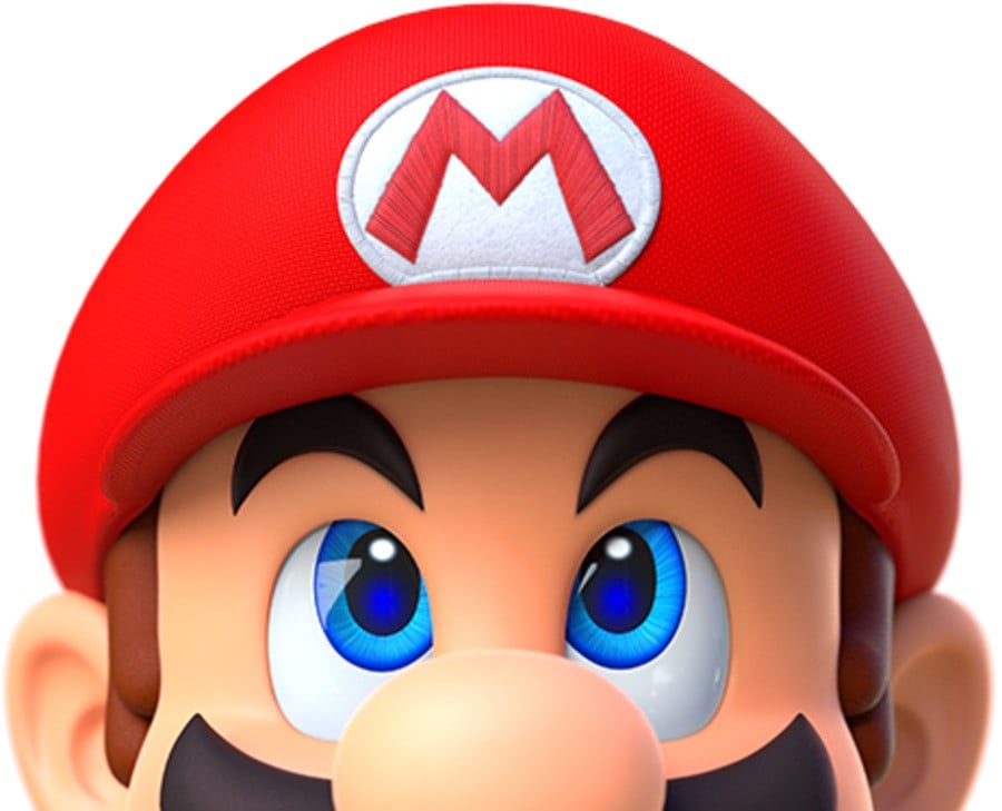 Mario looking up