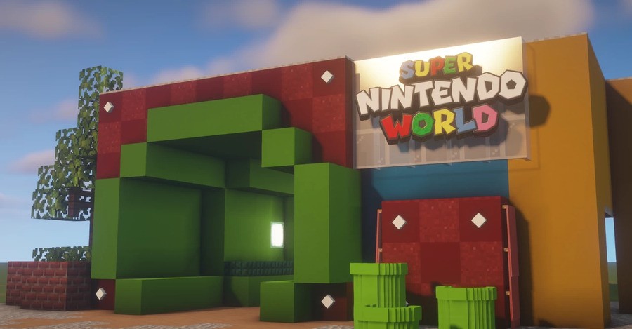 Minecraft x Super Nintendo World