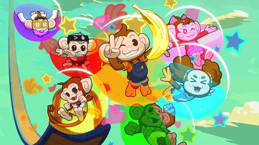 Animação do trailer de lançamento de “Super Monkey Ball Banana Rumble”