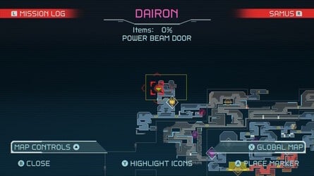 Metroid Dread Dairon Map