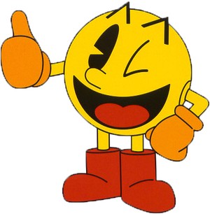 Pac-Man's got his "game show" face on