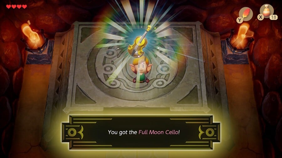 Link obtains the Full Moon Cello
