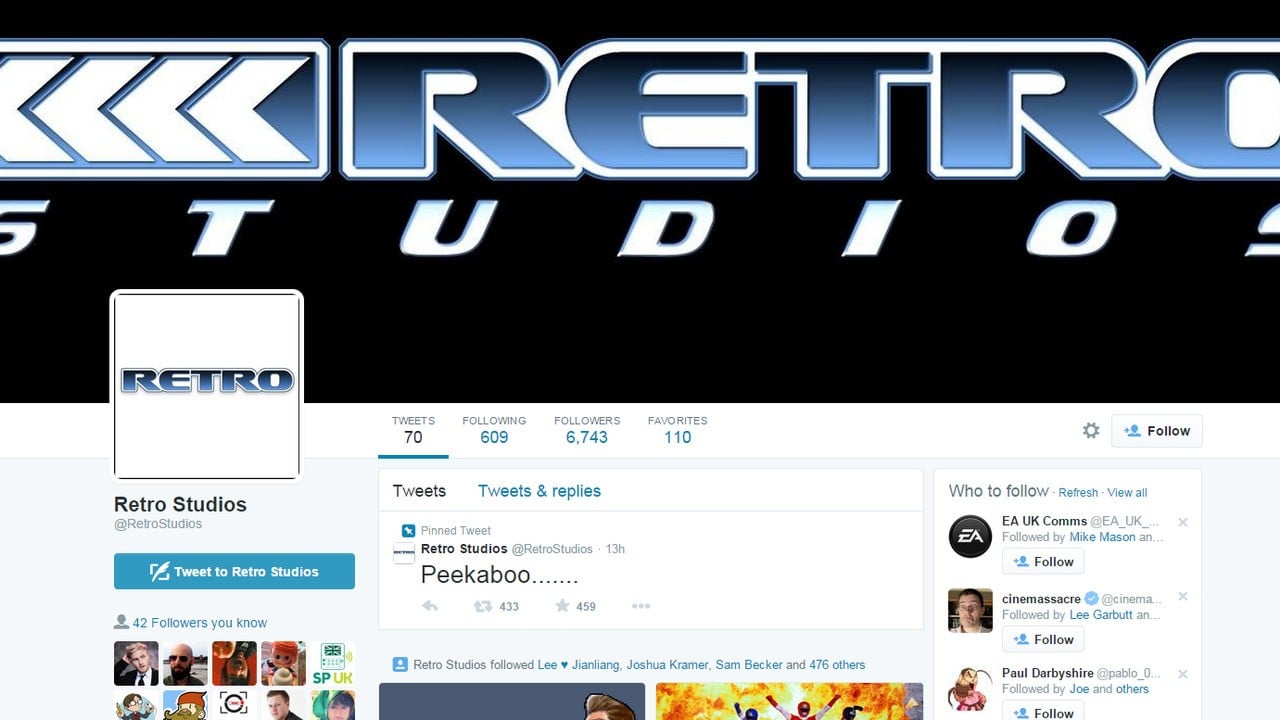 Retro Studios が Twitter アカウントを開設し、噂を広める