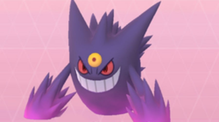 First event gengar was shiny! Kinda weird the mega evolution's