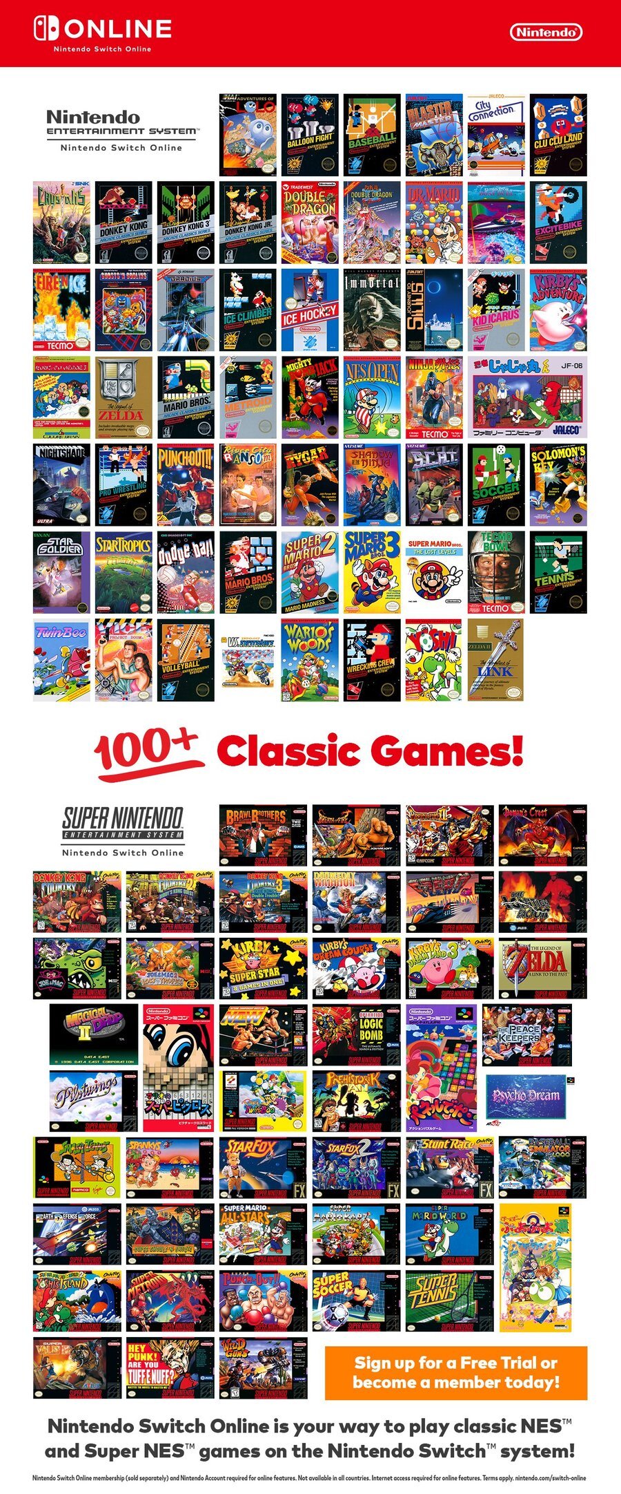 Us The Switch Online Service Now Has 100 Classic Games Nintendo Life