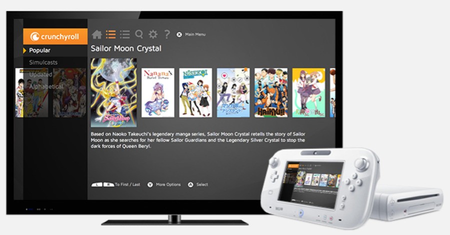 Crunchyroll, Aplicações de download da Nintendo Switch