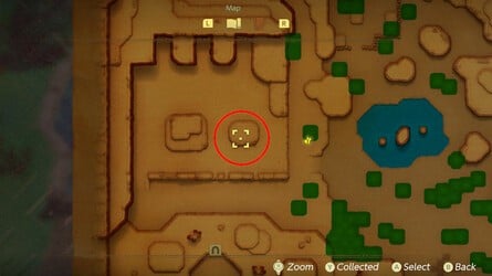 Hyrule Field West Acorn Map