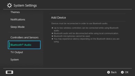 1. Nintendo Switch Bluetooth Audio
