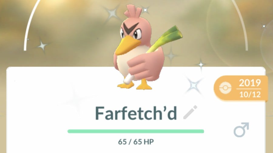 SHINY FARFETCH'D Pokemon Go REGIONAL, Video Gaming, Gaming