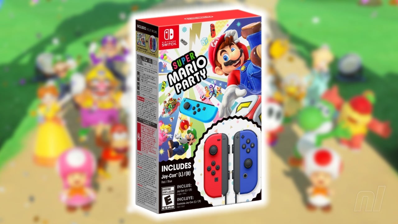 Super Mario | Party Bundle Life + Announced Nintendo & Joy-Con Red Blue