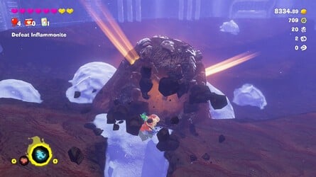 Donkey Kong Bananza Inflammonite Boss Fight