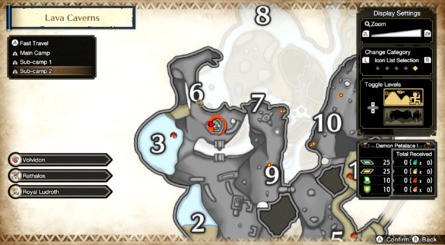 Lava Caverns Sub-Camp 2 Map