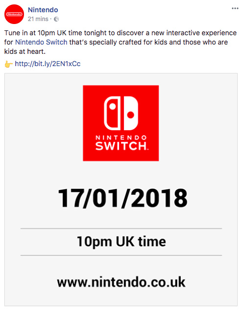 Nintendo Is Announcing 
