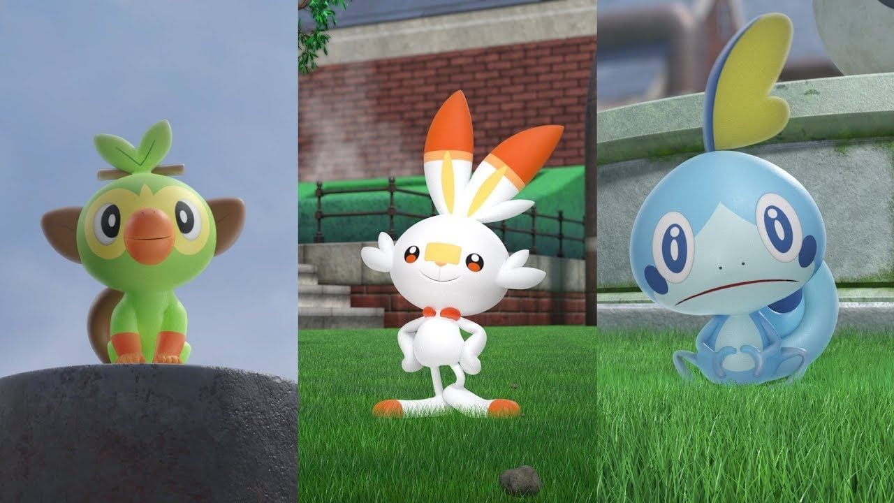 Pokémon Sword & Shield : All Starters Evolutions Comparison (Crown