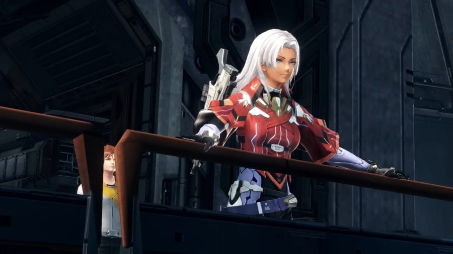 Elma overlooking New Los Angeles Xenoblade Chronicles X Definitive Editon