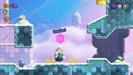 Super Mario Bros. Wonder Walkthrough: World 2 - Up 'n' Down With Puffy Lifts 6