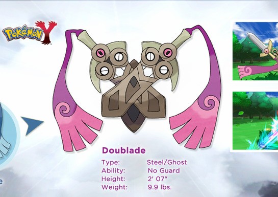 Doublade Revealed for Pokémon X & Y, an Evolution of Honedge